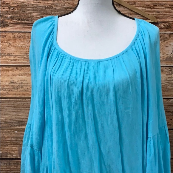 Talbots Tops - 🍁NWT Talbots• Sky Blue Flowy Boho Top